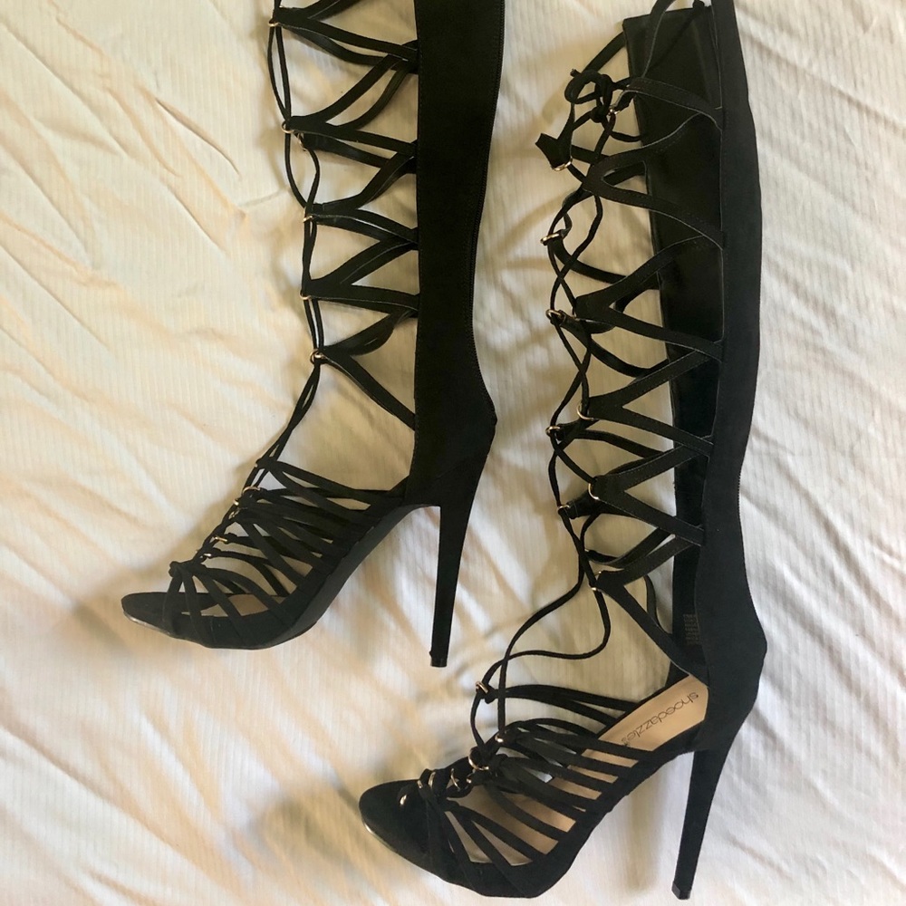 NWOT. ShoeDazzle Gladiator style boots.